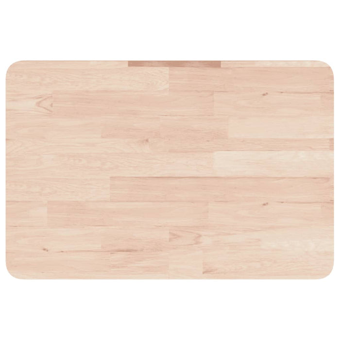 Ripiano a Parete per Lavabo in Acciaio e Massello di Rovere 3302333