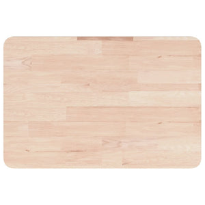 Ripiano a Parete per Lavabo in Acciaio e Massello di Rovere