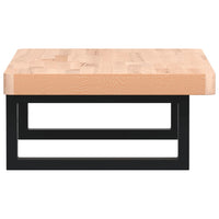 Ripiano a Parete per Lavabo-Mensole a Muro in Acciaio e Massello di Faggio 506967