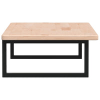 Ripiano a Parete per Lavabo-Mensole a Muro in Acciaio e Massello di Rovere 718052