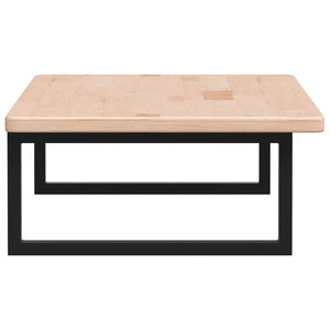 Ripiano a Parete per Lavabo-Mensole a Muro in Acciaio e Massello di Rovere 718052