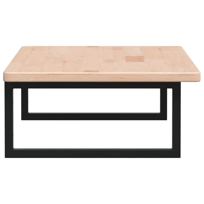 Ripiano a Parete per Lavabo-Mensole a Muro in Acciaio e Massello di Rovere 718052