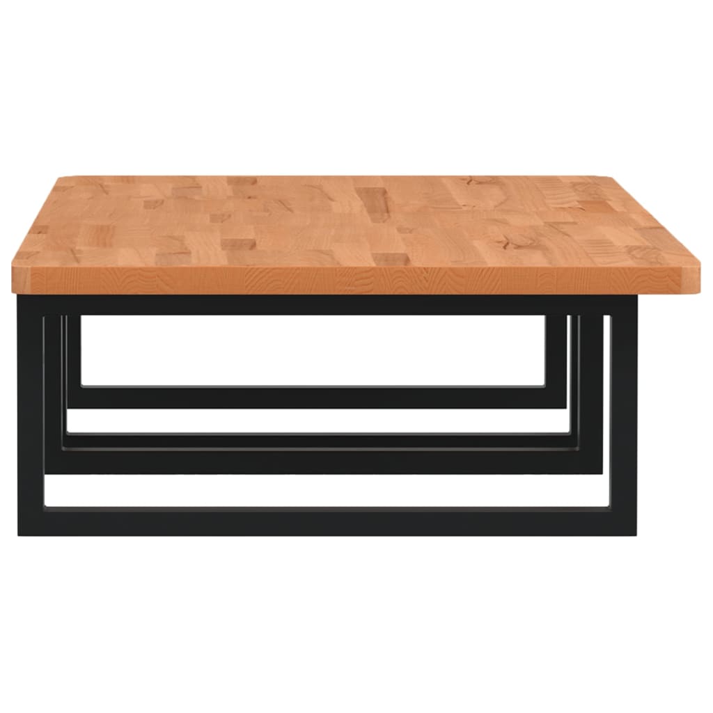 Ripiano a Parete per Lavabo in Acciaio e Massello di Faggio 3302453