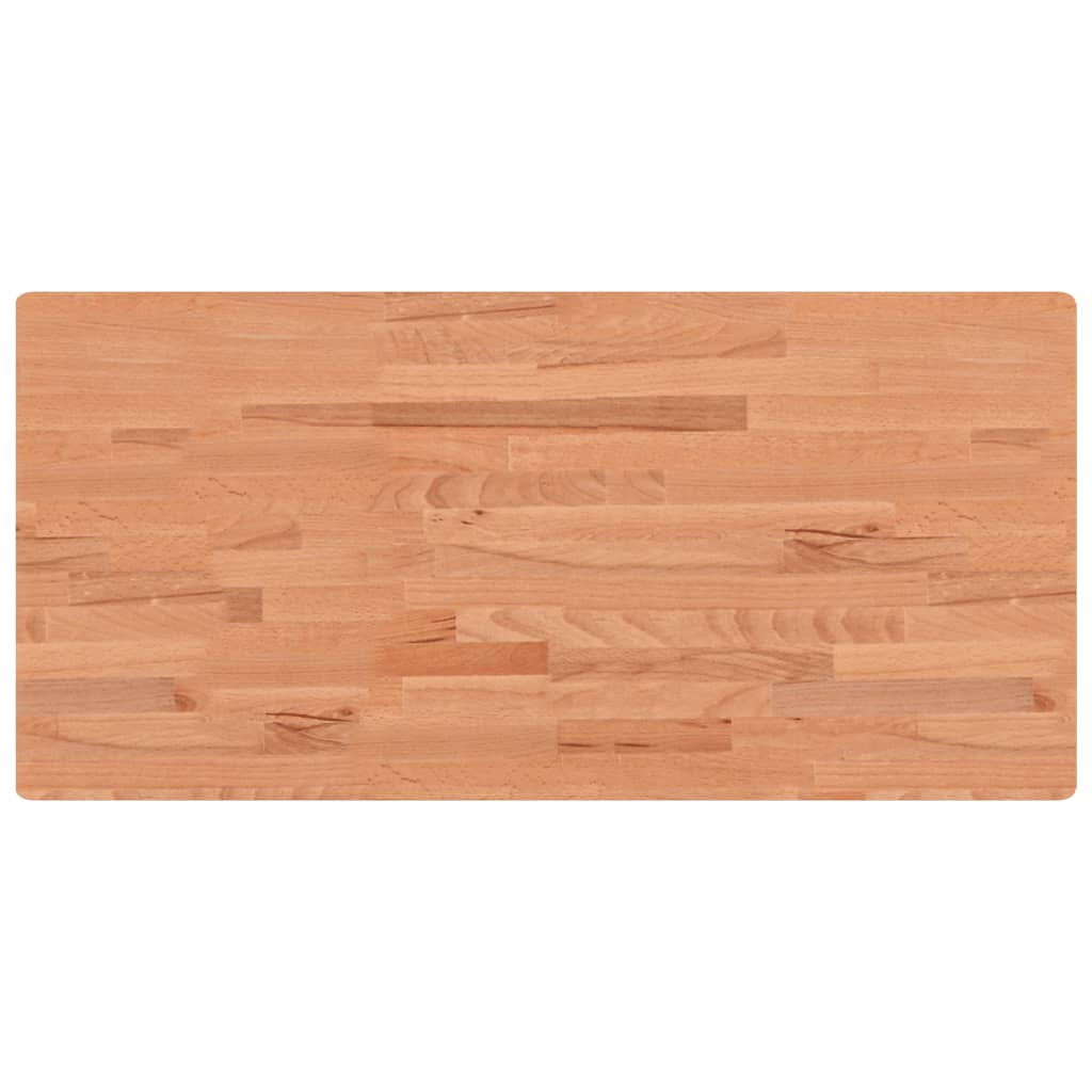 Ripiano a Parete per Lavabo in Acciaio e Massello di Faggio 3302453