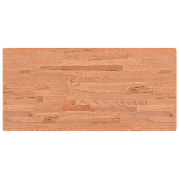 Ripiano a Parete per Lavabo in Acciaio e Massello di Faggio