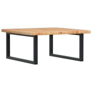 Ripiano a Parete per Lavabo in Acciaio e Massello di Rovere 3302477