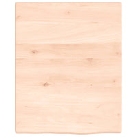 Ripiano a Parete per Lavabo in Acciaio e Massello di Rovere 3302533