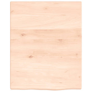 Ripiano a Parete per Lavabo in Acciaio e Massello di Rovere 3302533