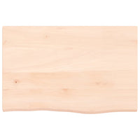 Ripiano a Parete per Lavabo-Mensole a Muro in Acciaio e Massello di Rovere 638045