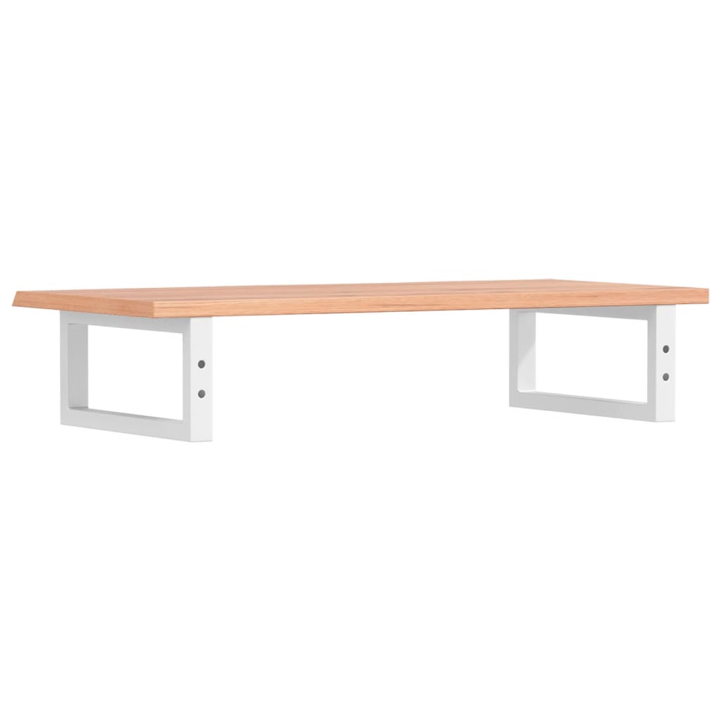 Ripiano a Parete per Lavabo-Mensole a Muro in Acciaio e Massello di Rovere 343260