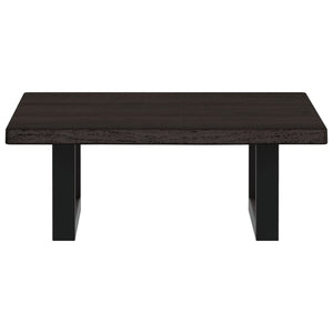 Ripiano a Parete per Lavabo in Acciaio e Massello di Rovere 3302577