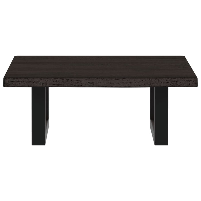 Ripiano a Parete per Lavabo in Acciaio e Massello di Rovere 3302577