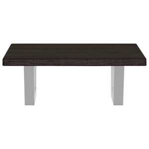 Ripiano a Parete per Lavabo in Acciaio e Massello di Rovere 3302578