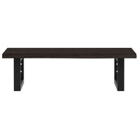 Ripiano a Parete per Lavabo in Acciaio e Massello di Rovere 3302581