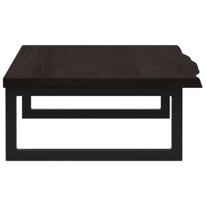 Ripiano a Parete per Lavabo in Acciaio e Massello di Rovere 3302589