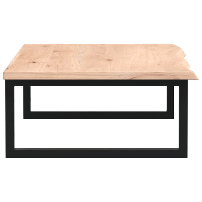 Ripiano a Parete per Lavabo in Acciaio e Massello di Rovere 3302601