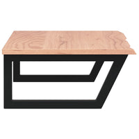 Ripiano a Parete per Lavabo in Acciaio e Massello di Rovere 3302615