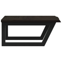 Ripiano a Parete per Lavabo-Mensole a Muro in Acciaio e Massello di Rovere 928528