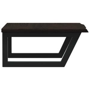 Ripiano a Parete per Lavabo-Mensole a Muro in Acciaio e Massello di Rovere 928528