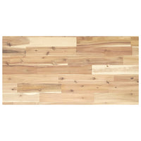 Ripiano a Parete per Lavabo-Mensole a Muro in Acciaio e Massello di Acacia 756272