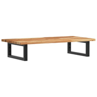 Ripiano a Parete per Lavabo in Acciaio e Massello di Acacia 3302713