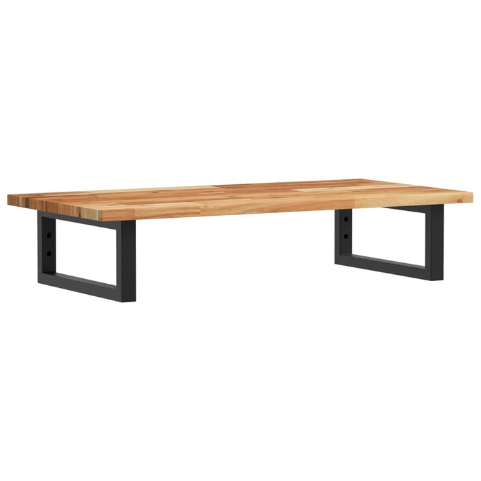 Ripiano a Parete per Lavabo in Acciaio e Massello di Acacia 3302713