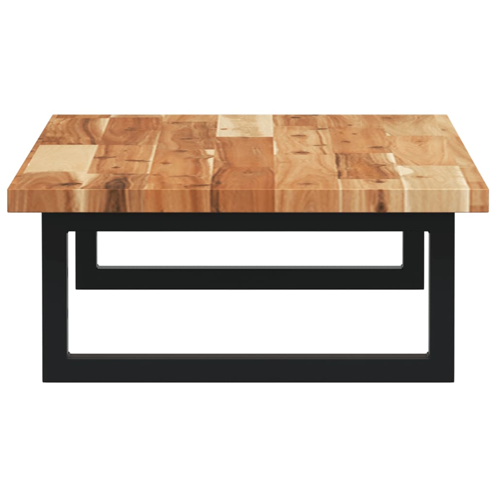 Ripiano a Parete per Lavabo in Acciaio e Massello di Acacia 3302713