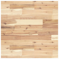 Ripiano a Parete per Lavabo-Mensole a Muro in Acciaio e Massello di Acacia 959769