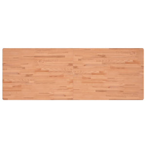 Ripiano a Parete per Lavabo in Acciaio e Massello di Faggio