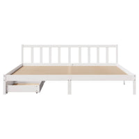 Letto senza Materasso Bianco 180x200 cm Legno Massello di Pino 3301482