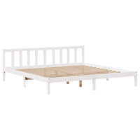 Letto senza Materasso Bianco 180x200 cm Legno Massello di Pino 3301482