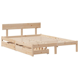 Letto senza Materasso 120x190 cm in Legno Massello di Pino 3301502