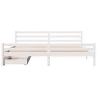 Letto senza Materasso Bianco 180x200 cm Legno Massello di Pino 3301617