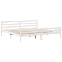 Letto senza Materasso Bianco 180x200 cm Legno Massello di Pino 3301617