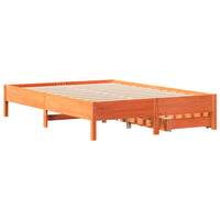 vidaXL Letto senza Materasso Marrone Cera 160x200 cm in Legno di Pino