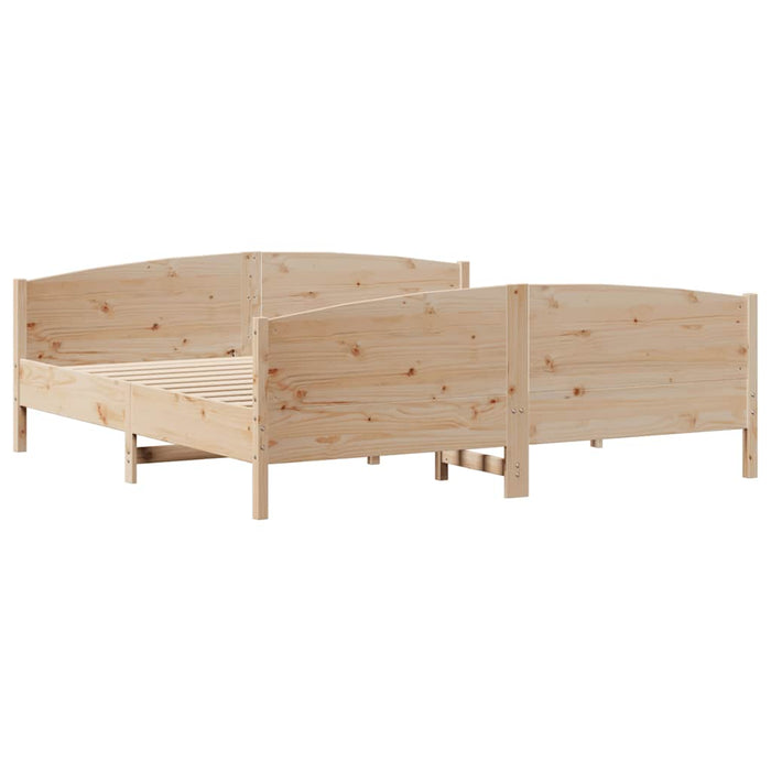 vidaXL Letto senza Materasso 180x200 cm in Legno Massello di Pino