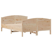 Letto senza Materasso 120x200 cm in Legno Massello di Pino 3301791