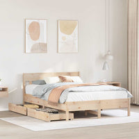 vidaXL Letto senza Materasso 120x200 cm in Legno Massello di Pino
