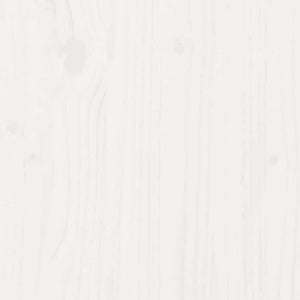 vidaXL Giroletto con Cassetti Bianco 140x200 cm Legno Massello di Pino