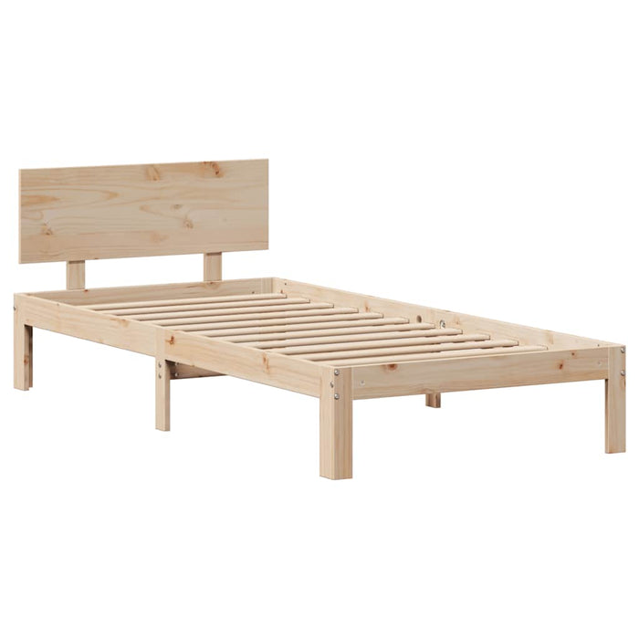 Giroletto con Cassetti-Struttura Letto con contenitore 90x200 cm in Legno Massello di Pino 739570