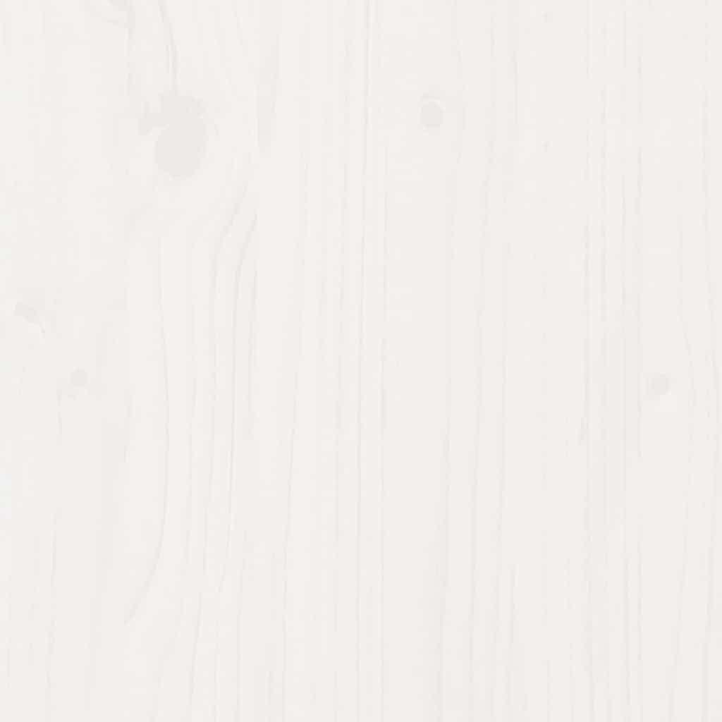 vidaXL Giroletto con Cassetti Bianco 120x190 cm Legno Massello di Pino