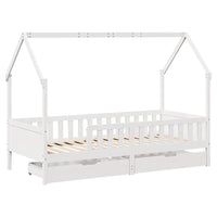 Giroletto Bambini con Cassetti 90x200 cm Legno Massello di Pino 3302033