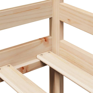 Dormeuse con Cassetti 80x200 cm in Legno Massello di Pino 3302051