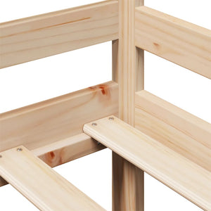 Dormeuse con Cassetti 90x200 cm Legno Massello Pino