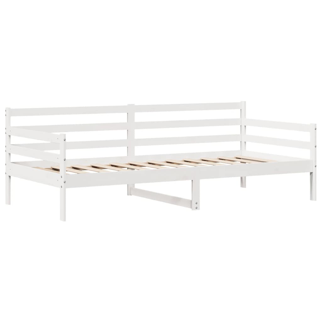 vidaXL Dormeuse con Cassetti Bianco 90x200 cm Legno Massello di Pino
