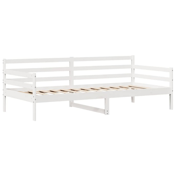 vidaXL Dormeuse con Cassetti Bianco 90x200 cm Legno Massello di Pino