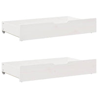 vidaXL Dormeuse con Cassetti Bianco 90x190 cm Legno Massello di Pino