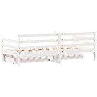 Dormeuse con Cassetti 80x200 cm in Legno Massello di Pino 3302063