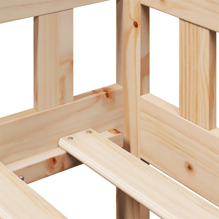 Dormeuse con Cassetti 90x190 cm in Legno Massello Pino 3302087