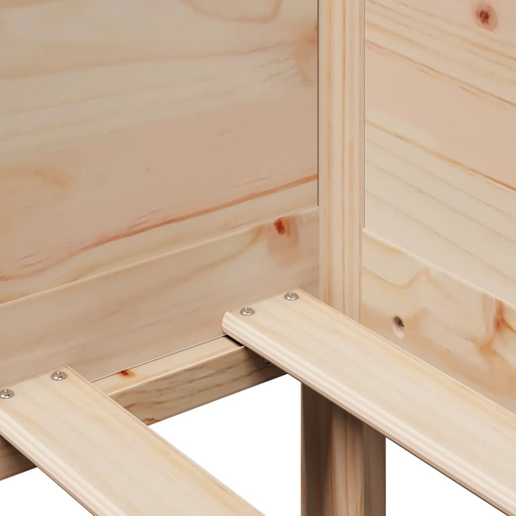 Dormeuse con Cassetti 80x200 cm in Legno Massello di Pino 3302094